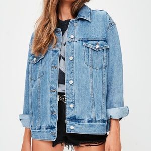 Over sized boyfriend Jean jacket